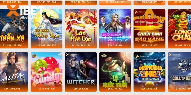 Kho game nổ hũ XIBET hấp dẫn nhất 2025