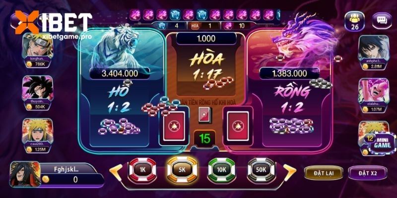 Lý do khiến Rồng Hổ XIBET thu hút đông đảo game thủ